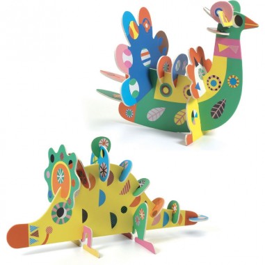 Assemblage volume 3 animaux 3D - Djeco