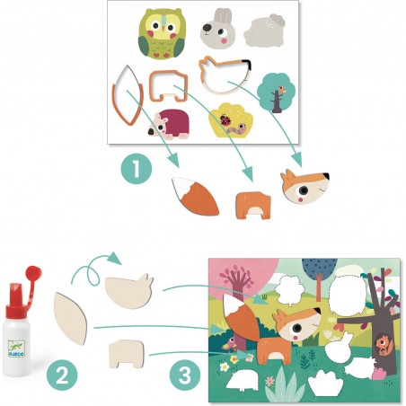 Collages pour les petits - Premiers collages - Djeco