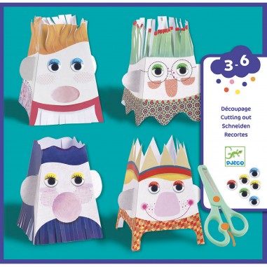 Découpage coupe coupe bonhommes - Djeco