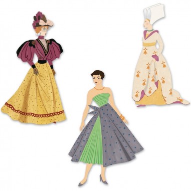 Dessin et coloriage - Les robes au fil du temps - Djeco