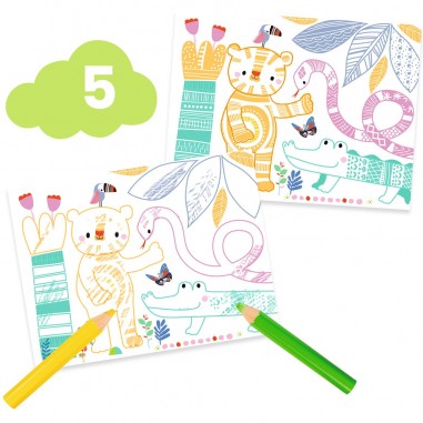 Coffret multi-activités pour les petits - La souris et ses amis - Djeco