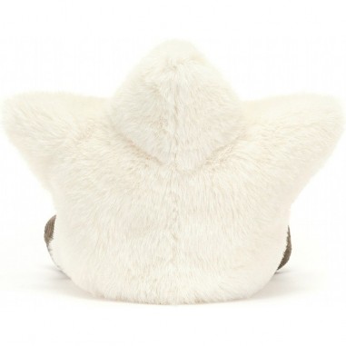 Peluche étoile blanc crème