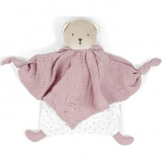 Doudou Bio Ours rose Petit Pas – Kaloo 2