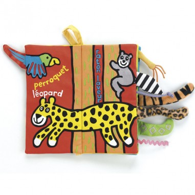 Livre d'éveil en tissu coucou la jungle - Jellycat