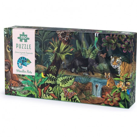 Puzzle 350 pièces dans la forêt tropicale - Moulin Roty