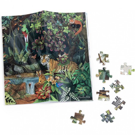 Puzzle 350 pièces dans la forêt tropicale - Moulin Roty
