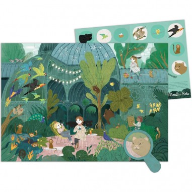 Puzzle 100 pièces au jardin des plantes Les Parisiennes - Moulin Roty