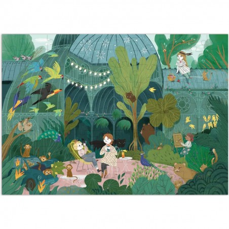 Puzzle 100 pièces au jardin des plantes Les Parisiennes - Moulin Roty