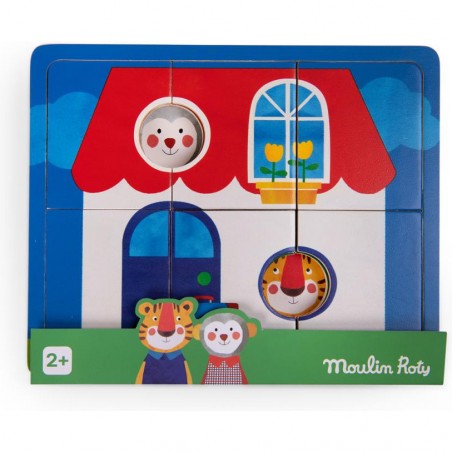 Puzzle à  3 étages Les Popipop - Moulin Roty