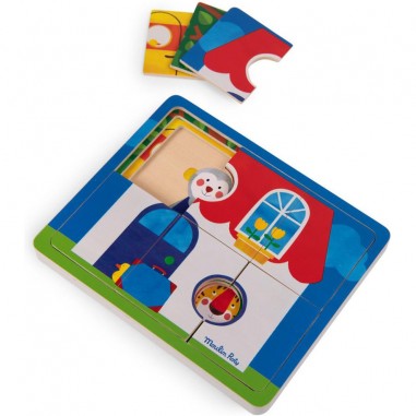 Puzzle à  3 étages Les Popipop - Moulin Roty