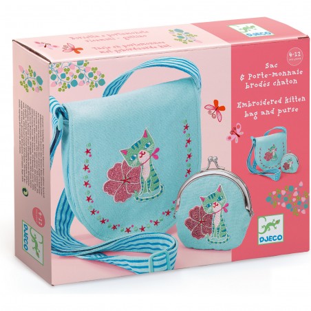 Sac et porte monnaie chaton - Djeco
