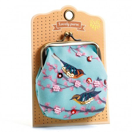 Porte monnaie oiseaux - Lovely Paper By Djeco