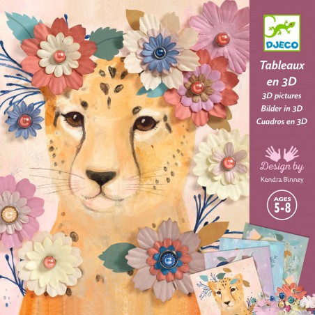 Papier créatif - Couronnes de fleurs - Djeco