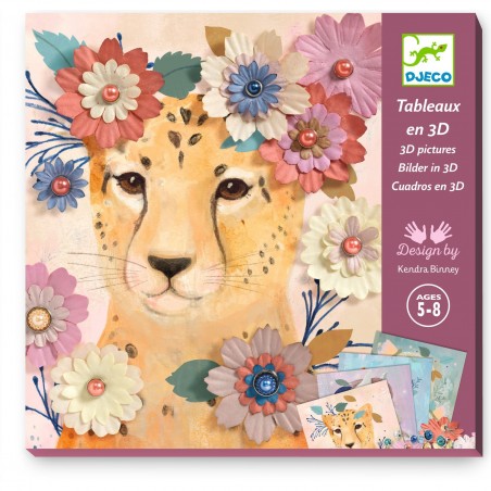 Papier créatif - Couronnes de fleurs - Djeco