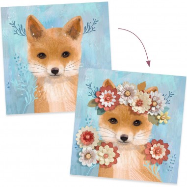 Papier créatif - Couronnes de fleurs - Djeco