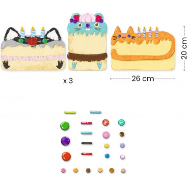 Collages pour les petits Cakes et bombecs - Djeco