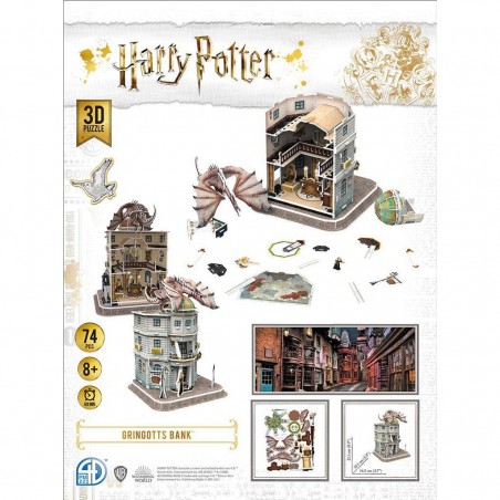 3D Model Kit Harry Potter - La Banque de Gringotts - 4d Cityscape Worldwide Limited
