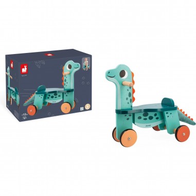 Porteur bois bébé - Porteur dinosaure, enfant 12 mois 1 an - Janod
