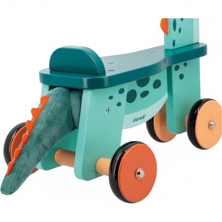 Porteur bois bébé - Porteur dinosaure, enfant 12 mois 1 an - Janod