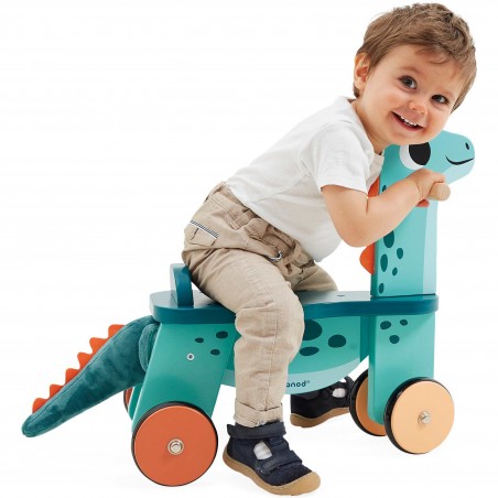 Porteur bois bébé - Porteur dinosaure, enfant 12 mois 1 an - Janod