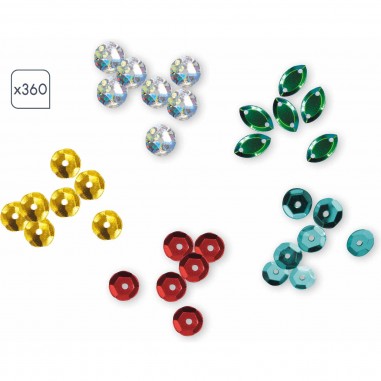 Loisir créatif sequins, enfant 6 ans - Les Ateliers du Calme - Janod