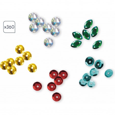 Loisir créatif sequins, enfant 6 ans - Les Ateliers du Calme - Janod