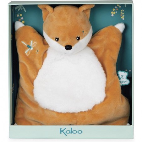 Fripons - Doudou Carre Renard Leonard - 20Cm - Kaloo