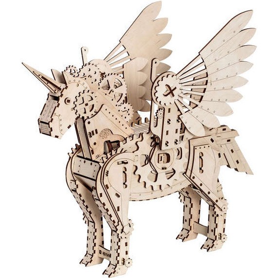 Mr Playwood Licorne maquette 3D mobile en bois