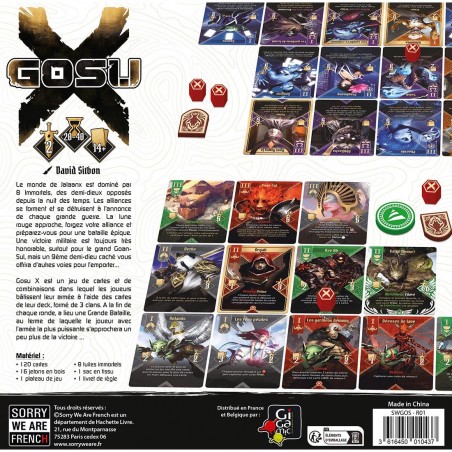 Gosu X - Jeu de Cartes pour Deux Joueurs - Sorry We Are French