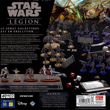 Star Wars : Légion - Clone Wars - Boîte de base - Jeux de Figurines - Fantasy Flight Games