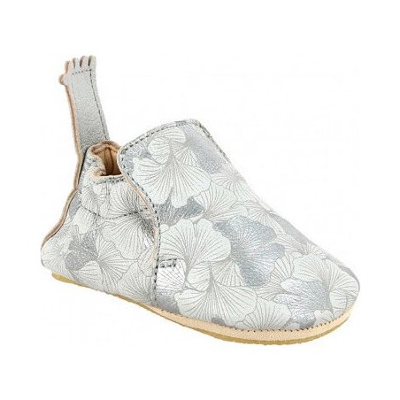 Blublu Ginko Inwy/argent - Chaussons semelle souple Filles