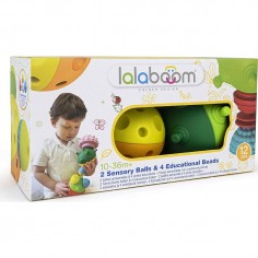 Balle sensorielle bébé et perles Lalaboom 2