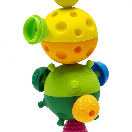 Balle sensorielle bébé et perles Lalaboom