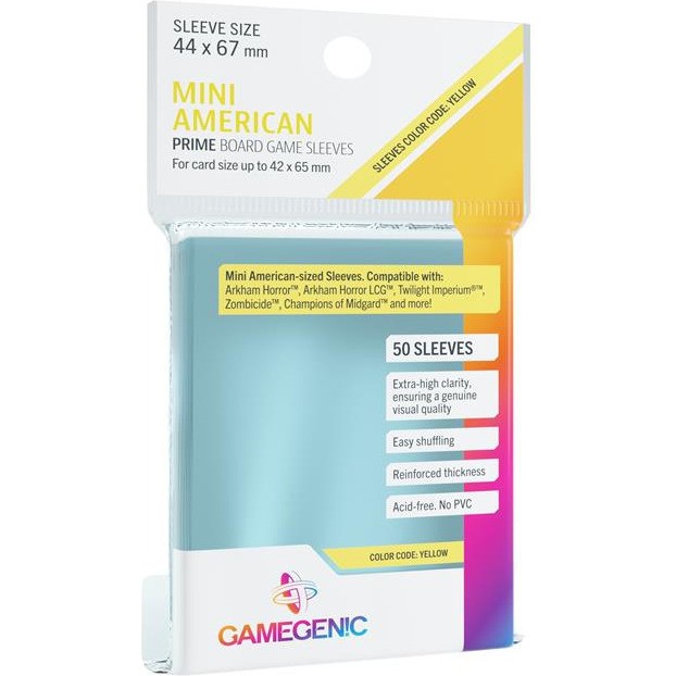 Gamegenic 44x67mm Lot de 50 protègecartes Prime Mini Usa