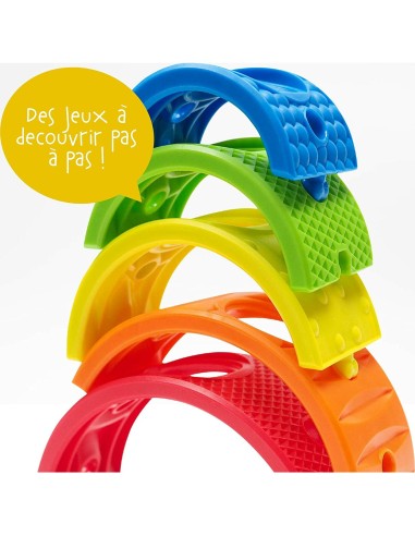Arches Arc en ciel et balles sensorielles - Lalaboom