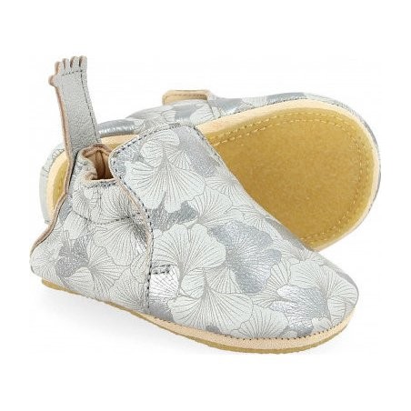 Blublu Ginko Inwy/argent - Chaussons semelle souple Filles