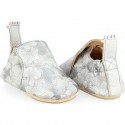 Blublu Ginko Inwy/argent - Chaussons semelle souple Filles - Easy Peasy 