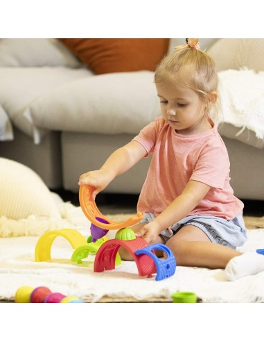 Arches Arc en ciel et balles sensorielles - Lalaboom