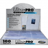 100 Feuilles pour Classeur - 9 Pocket Page : Silver - Ultra.pro