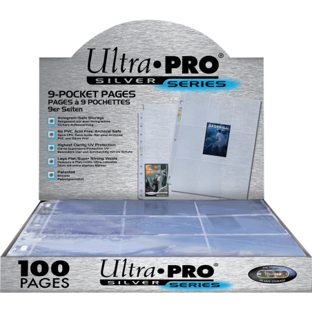 Ultra-pro : 100 feuilles de classeur silver - Ultra.pro