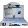 100 Feuilles pour Classeur - 9 Pocket Page : Silver - Ultra.pro