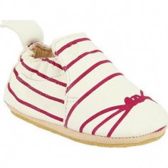 Blublu Marin Fushia - Chaussons semelle souple Enfant fille 2