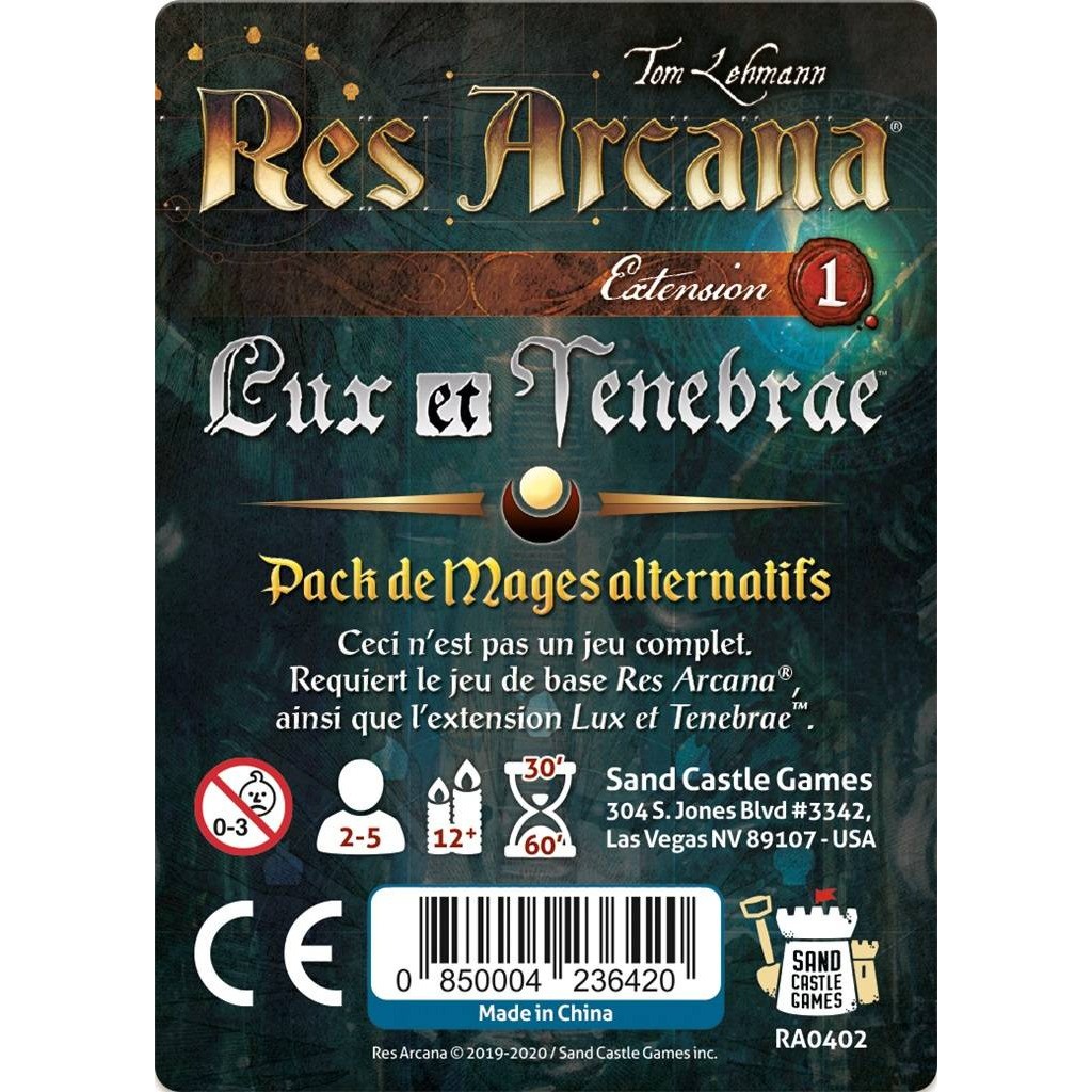 Sand Castle Games Res Arcana Lux et Tenebra : Pack de mages