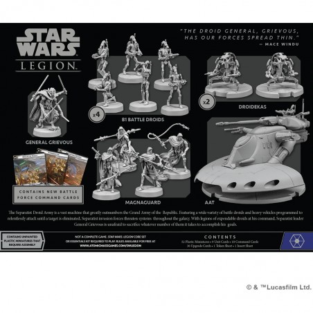 Invasion Séparatiste - Forces Armées - Star Wars Légion - Atomic Mass Games