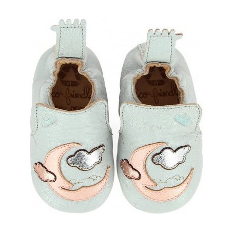 Blublu Moon Inwy/rose Baba - Chaussons semelle souple Bébé Fille