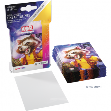 Marvel Champions Art Sleeves - Rocket Raccoon - Accessoires - Gamegenic
