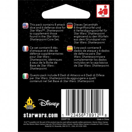 Star Wars : Shatterpoint : Set de dés - Extension - Jeux de société - Atomic Mass Games