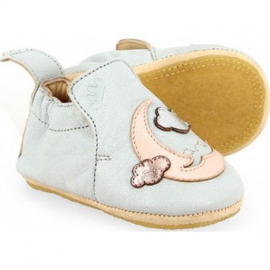 Blublu Moon Inwy/rose Baba - Chaussons semelle souple Bébé Fille