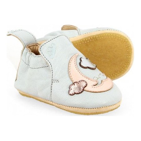 Blublu Moon Inwy/rose Baba - Chaussons semelle souple Bébé Fille