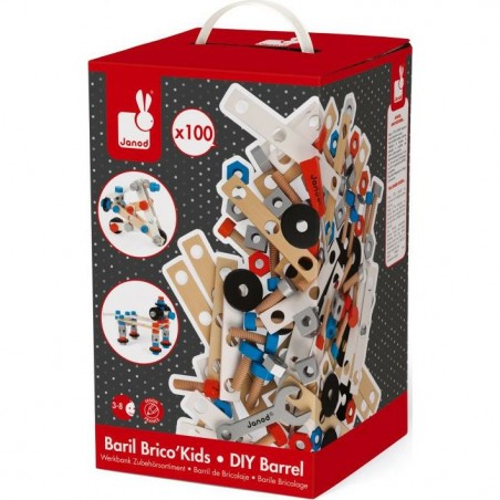 Jeu de bricolage Brico Kids Janod - 100 accessoires